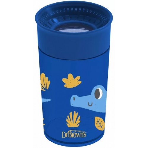 Vaso 360º sin boquilla dr brown´s azul 300 ml - dr brown´s
