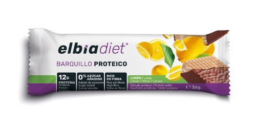 Elbia diet barquillo (1 envase 36 g sabor limon)