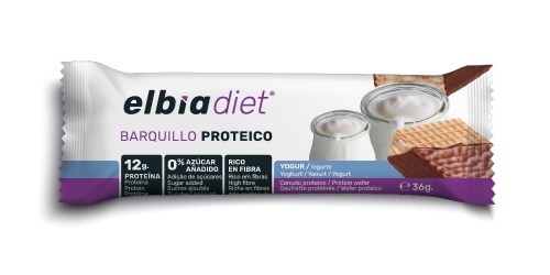 Elbia diet barquillo (1 envase 36 g sabor yogur)