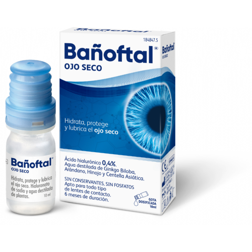 Bañoftal multidosis ojo seco 0.4% (1 envase 10 ml)