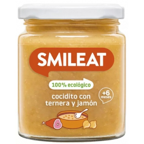 Smileat cocidito ternera/jamon tarrito 230g