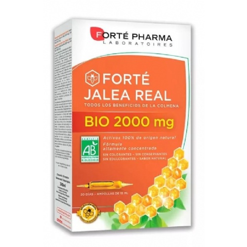 Forte jalea real bio 2000 mg  20 ampollas 10 ml