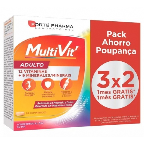 Multivit adulto  84 comprimidos masticables