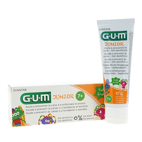 GUM JUNIOR PASTA DENTAL TUTTIFRUTTI MONSTR 50 ML