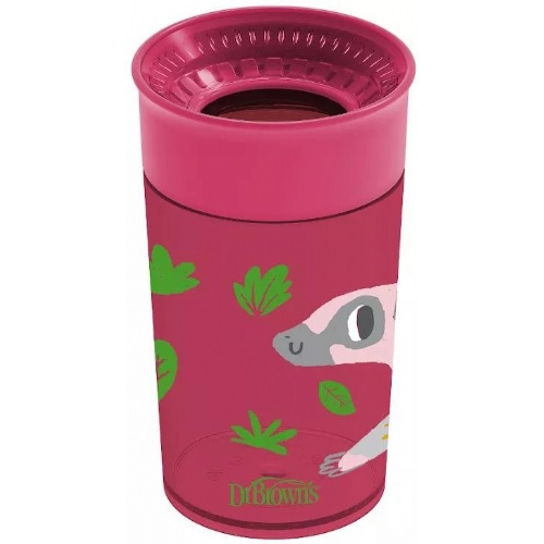 Dr brown's vaso 360 sin boquilla/asas rojo 300ml