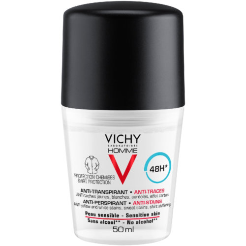Vichy homme antitranspirante antimanchas hombre (1 roll on 50 ml)