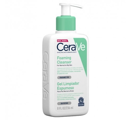 CERAVE GEL LIMPIADOR ESPUMANTE 236ML