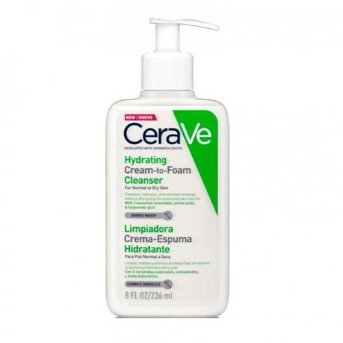 CERAVE LIMPIADOR CREMA HIDRATANTE ESPUMOSA 1 ENV