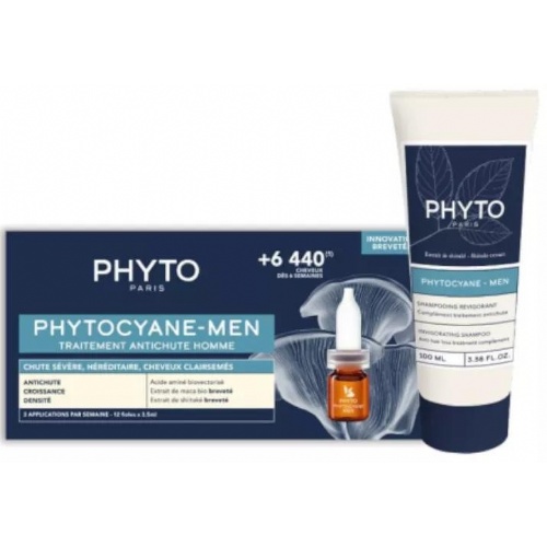Phyto phytocyane men caida severa ampollas 12u