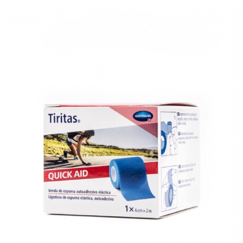 TIRITAS QUICK AID APOSITO ADHESIVO COLOR AZUL 6