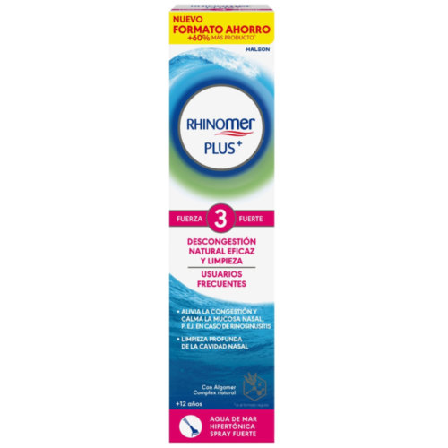 Rhinomer plus usuarios frecuentes fuerza 3 fuerte  1 spray 125 ml