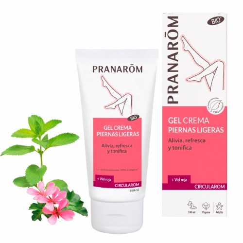 PRANAROM GEL CREMA PIERNAS LIGERAS VID ROJA BIO