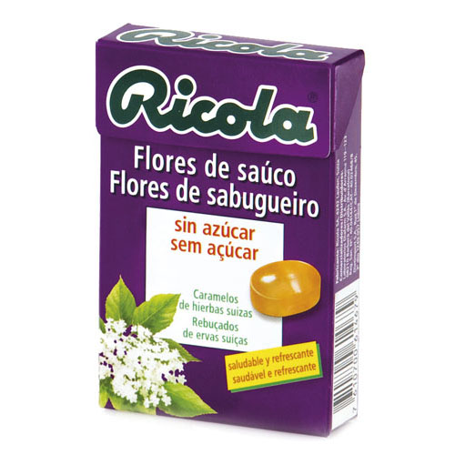 Ricola caramelos sin azucar  1 envase 50 g sabor flor de sauco