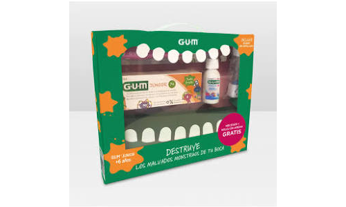 Gum pack pasta junior+cepillo portabocata regalo