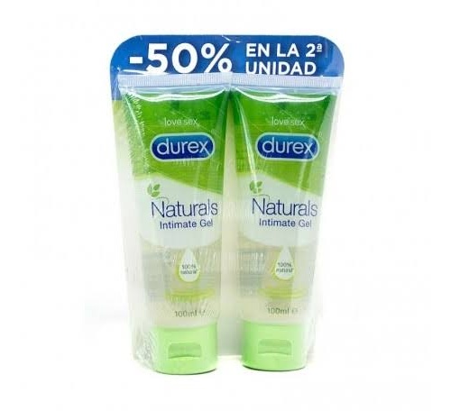DUREX DUPLO NATURALS GEL 2A U 50%