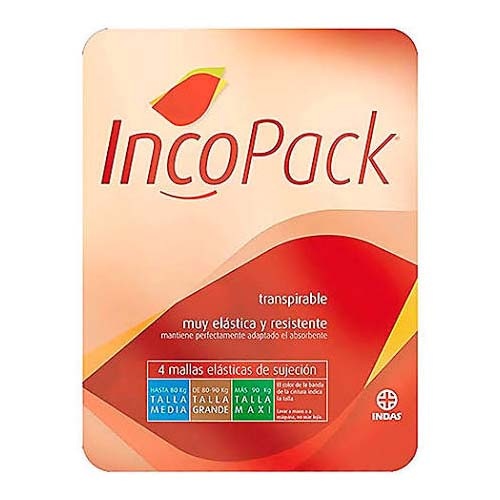Braga incontinencia - incopack lavable (elastica t- maxi 4 u)