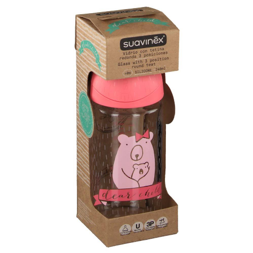 BIBERON VIDRIO SUAV 3 POS240ML