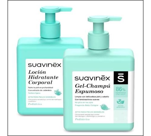 SUAVINEX GEL ESPUMOSO 500ML + LOCION 500 ML PACK