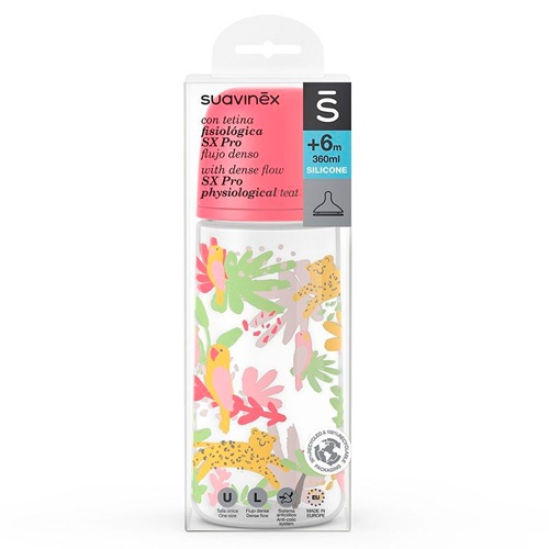 SUAVINEX BIBERON SILICONA FISIO FLUJO L 360 ML