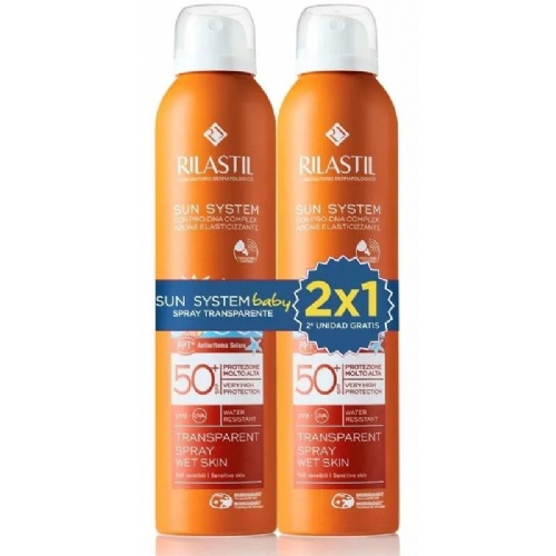 Rilastil duplo sun sys 50+baby spray transp x2