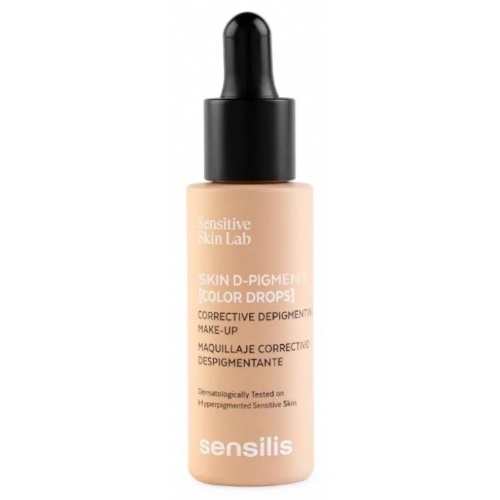 Sensilis skin d-pigment color drops maquillaje correctivo despigmentante (1 frasco 30 ml color 02)