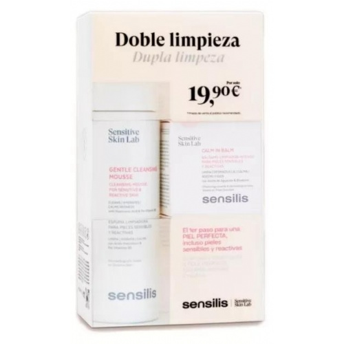 Sensilis pack doble limpieza mousse y balm