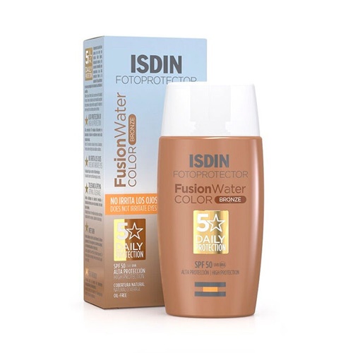 Isdin fotoprotector fusion water magic  1 frasco 50 ml color bronze