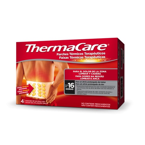 Thermacare parche termico zona lumbar cadera (4 parches)