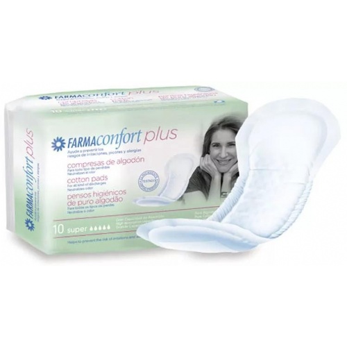 FARMACONFORT PLUS COMPRESA SUPER 10U