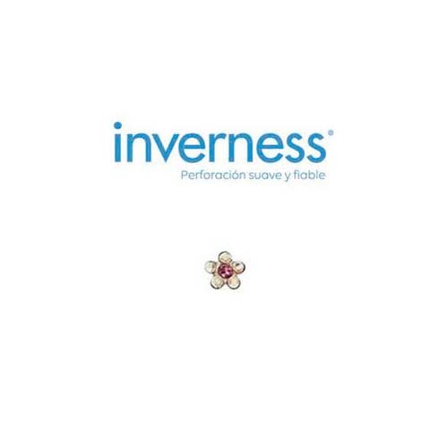 Inverness pendiente acero inoxidable (120c flor natural rosa)