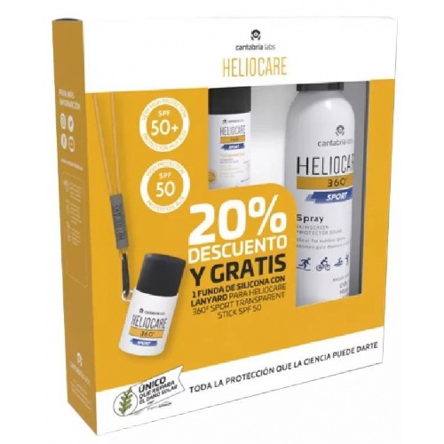 Heliocare 360 pack sport stick + spray 100ml