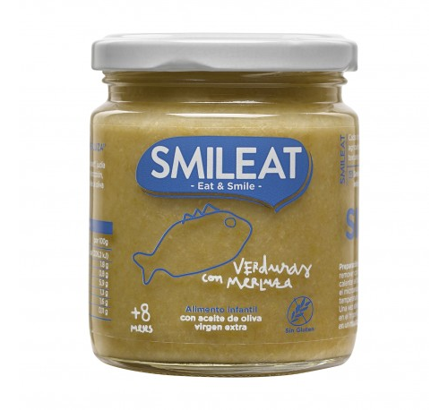 Smileat tarrito verduras con merluza 230g
