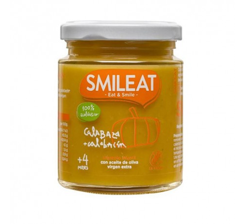 Smileat tarrito calabaza y calabacin 230g
