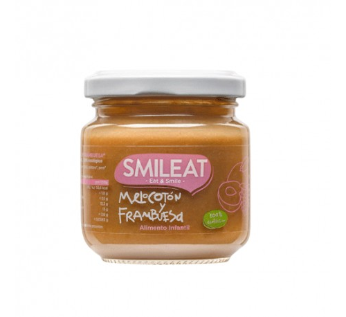 Smileat tarrito melocoton y frambuesa 130g