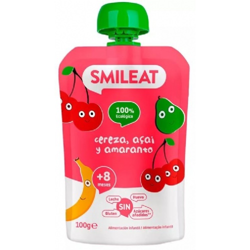 Smileat pouch cereza açai y amaranto 100g