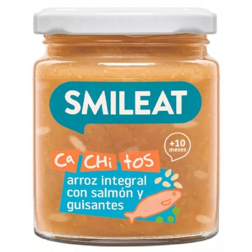 Smileat cachitos arroz integral salmon guisantes