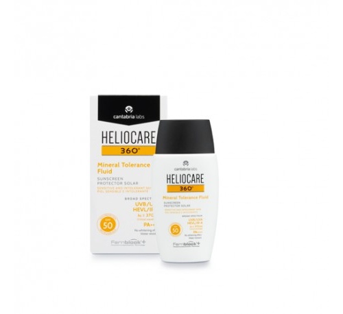 Heliocare 360º spf 50 mineral tolerance fluid - protector solar (1 envase 50 ml)