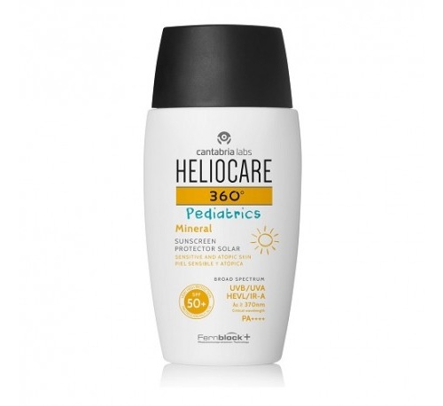 Heliocare 360º spf 50+ pediatrics mineral - protector solar piel sensible y atopica (1 envase 50 ml)