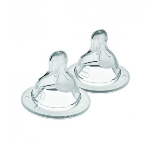 Tetina silicona - mam teat 2 (flujo medio 2+m)
