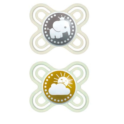 Chupete silicona - mam perfect start (0 -2 meses n pack doble)