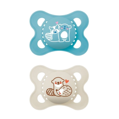 Mam original chupete 2-6 meses azul mate 2 und