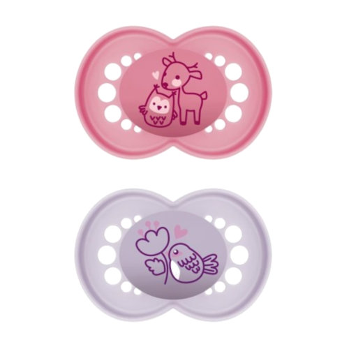 Mam original chupete 6+ rosa mate 2 uds