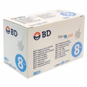 BD AGUJA INSULINA TM 0'25X8 MM 100 UN