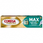 Corega max fijacion + sellado (1 envase 40 g sabor menta)