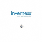 Inverness pendiente acero inoxidable (119c flor natural azul)