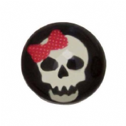 Inverness pendiente acero inoxidable (194-1c calavera rosa)