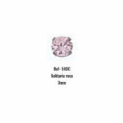 Inverness pendiente titanio (593c solitario rosa 3 mm)