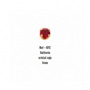 Inverness pendiente 24k (87c solitario cristal rojo 3 mm)