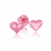 Inverness pendiente 24k (2 unidades 1903c1-r corazon rosa dorado 4 mm)