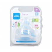 Tetina silicona flujo extra rapido - mam teat x (+ 6 meses)